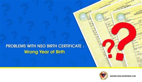 wrong birth year on birth certificate